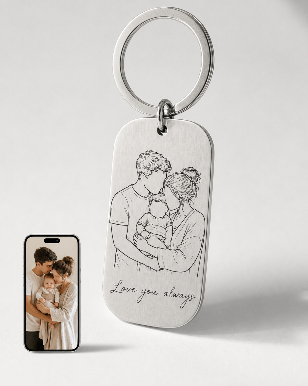 Custom Stainless Steel Keychain